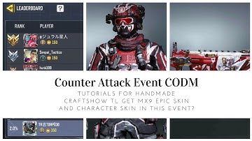How to Get Free Epic Character Skin And MX9 EPIC SKIN IN CODM ? • Counter Attack Event In CODM