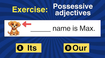 Exercise: Possessive adjectives