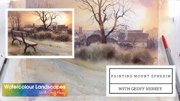Painting Mount Ephraim - Tunbridge Wells - Preview ⎮ Geoff Kersey ⎮ Watercolour Landscapes