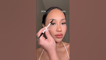 2016 vs 2025 brows 🤍 #makeup #eyebrows