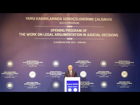 YARGITAY BAŞKANI MEHMET AKARCA YARGI KARARLARINDA GEREKÇELENDİRME ÇALIŞMASINDA KONUŞTU