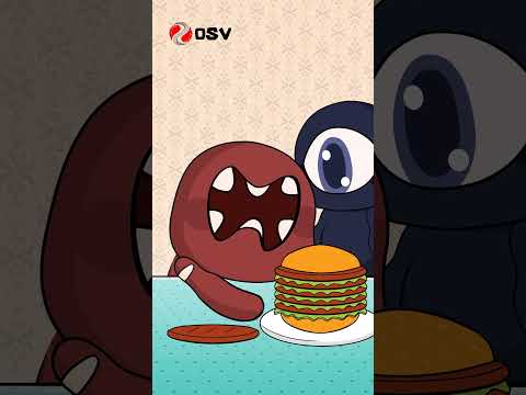 Shorts Funny - Diet! (Animation Meme) - Let's Eat In Ohio - Hamburger #DOORS #shorts | OSV ANIMATION