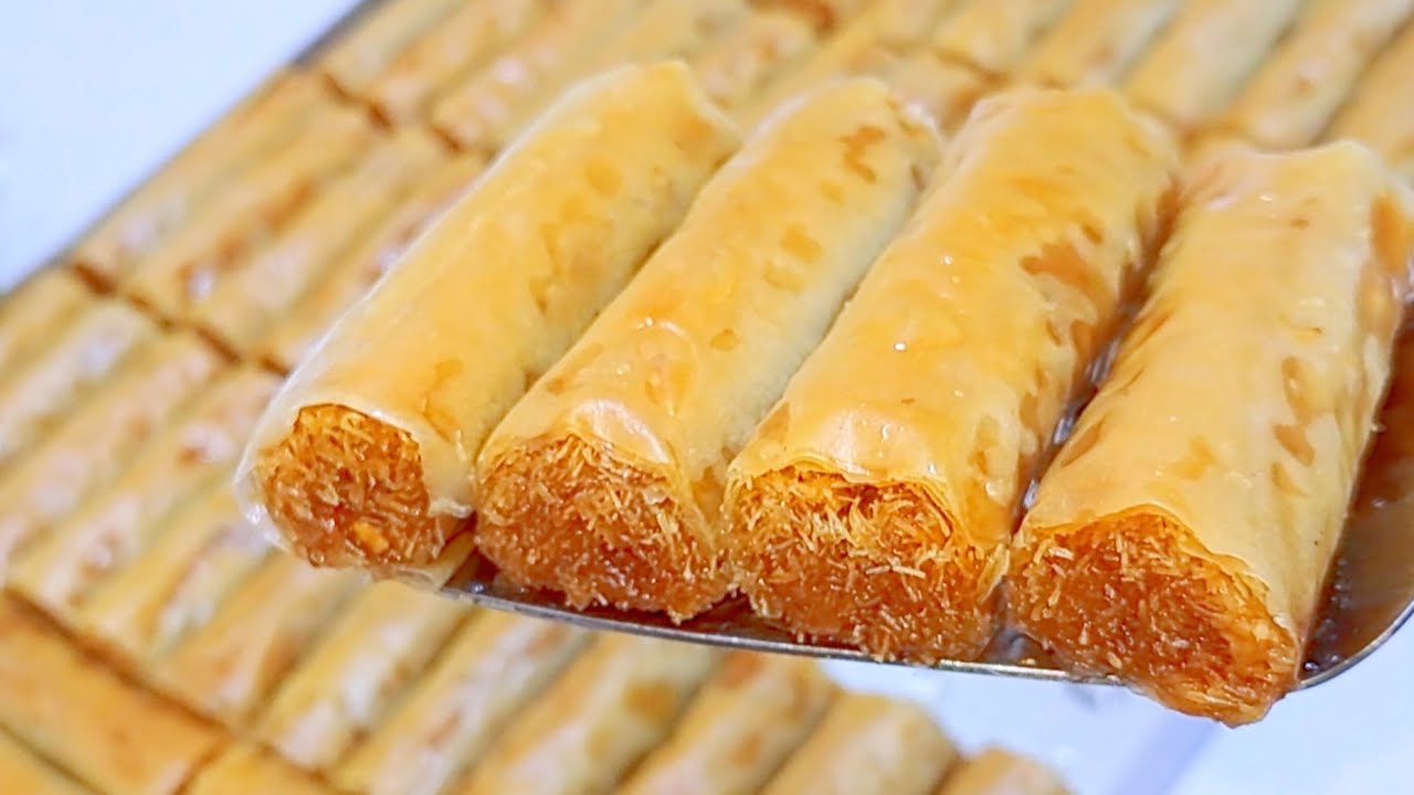 Профессиональные пальчики из теста кунафа и фило❗️Всего за 5 минут вы приготовите их лучше готовых 👌