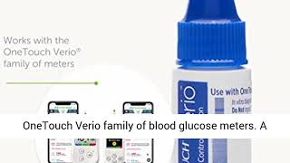 Onetouch Verio Level 3 Mid Control Solution For Blood Glucose Meters, Test Strips - 0.128 Fl Oz