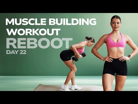 45 MIN MUSCLE BUILDING STRENGTH WORKOUT- Full Body Pyramid Strength Workout