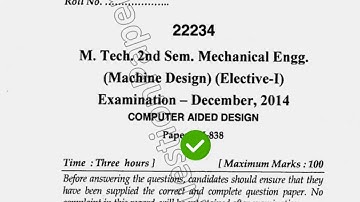 Dec 2014 Mdu MTech ECE 2nd Sem Computer Aided Design Question Paper