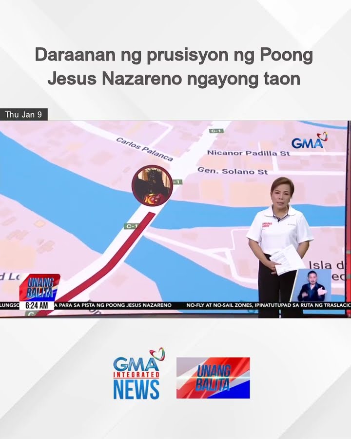Daraanan ng prusisyon ng Poong Jesus Nazareno ngayong taon | Unang Balita