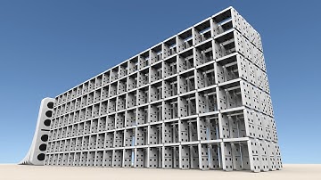 Big Domino Effect Animation V2 - Domino Tower