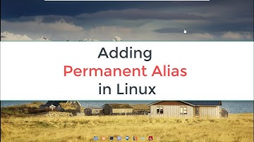 Adding Permanent Aliases In Linux