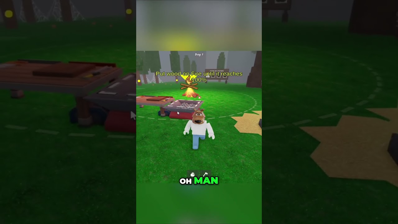 When it’s your first day in 99 nights forest Roblox 😂 #roblox #gaming #99nightintheforest