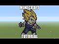 Minecraft Pixel Art Tutorial - Super Saiyan Vegeta