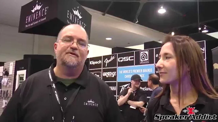 Jerry McNutt of Eminence at NAMM 2015 on new model...