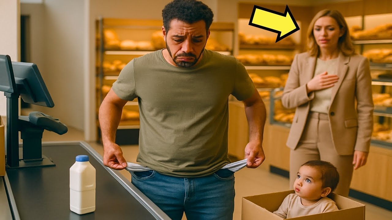 PAPÁ SOLTERO LLORA POR NO PODER COMPRAR LECHE PARA SU HIJA… PERO UNA EMPRESARIA…