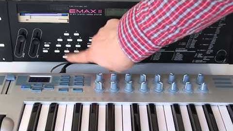 Emu Emax II - Proof of working device Soundlibrary Liquid Stack