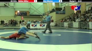 University Nat`ls FS  60 KG / 132.25 lbs: Dalton Miller vs. Alex Manley