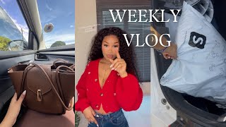 #vlogs : 6k worth of shein clothes, New PR package, New bag and a trip to the salooonnn🎀.