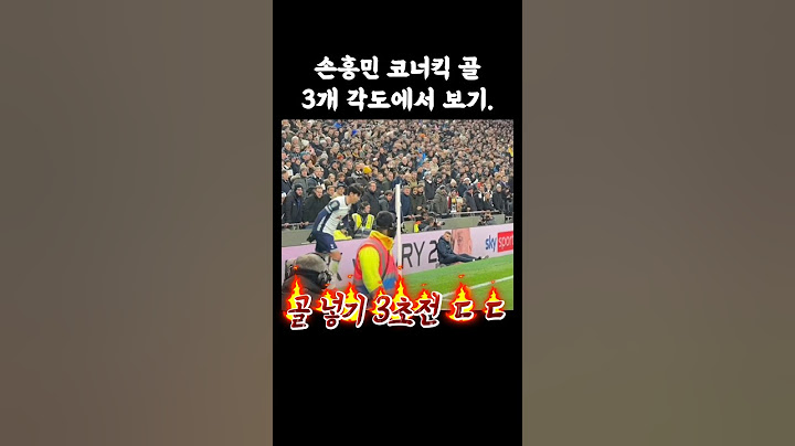 손흥민 코너킥 골 3개 각도로 보기