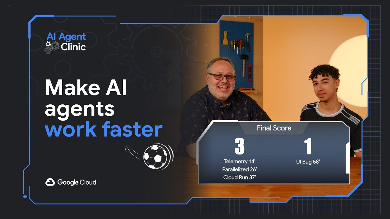 Google Cloud Tech thumbnail about speeding up AI agents by 80 percent