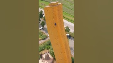 This is one of the tallest climbing walls in the world #shorts