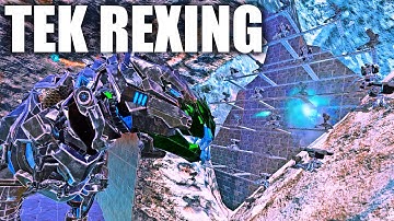TEK REX RAIDING A GEN 2 RAT HOLE FOR INSANE LOOT! - ARK PVP - ARK Survival Evolved