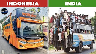 BAK LANGIT DAN BUMI! Begini Perbandinagn Transportasi Bus di India dengan Bus Indonesia