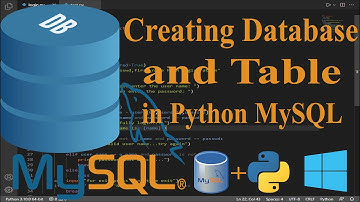 Creating Database and Table in Python MySQL | Tutorial 4 in hindi