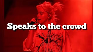 Billie Eilish iHeartRadio 2021music festival Speech To Crowd