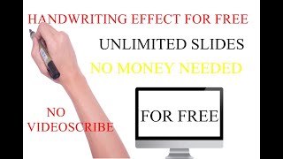 HOW TO MAKE WHITEBOARD HANDWRITING EFFECT FOR FREE WITH UNLIMITED SLIDE.PART #1 screenshot 4