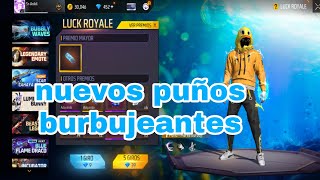 SACANDO LOS NUEVOS PUÑOS MAREA BURBUEJANTE FREE FIRE, REGION INDONESIA!