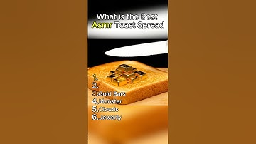 Ranking Toast Spread ASMR