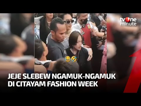 Jeje Slebew Marah marah di Citayam Fashion Week, Kenapa | tvOne Minute