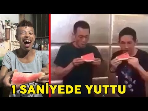 1 Saniyede Karpuz Yiyebilen Dünyanın En Hızlı İnsanı, Yerken Kimse Göremez