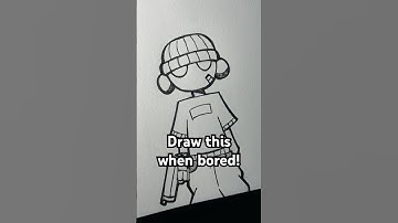 Simple Gangster dude you can draw when bored #shorts #sketch