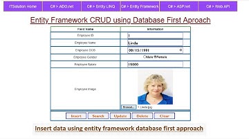 Insert data using entity framework database first approach in asp.net - Part 2