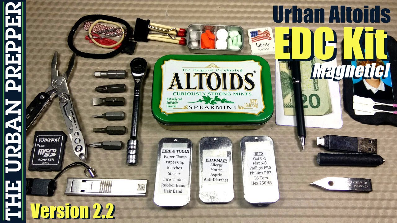 Urban Altoids EDC Tin (v2.1) by TheUrbanPrepper 