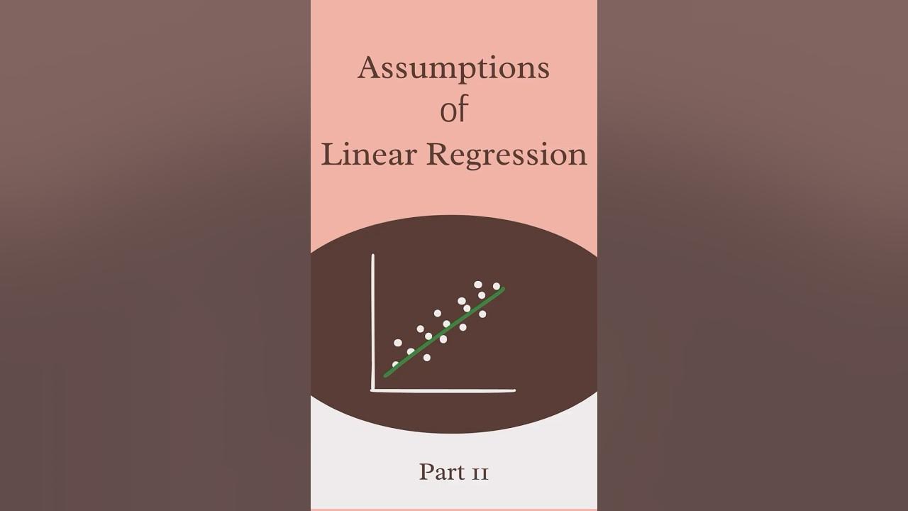 Linear Regression Fails If You Ignore These Assumptions! - YouTube