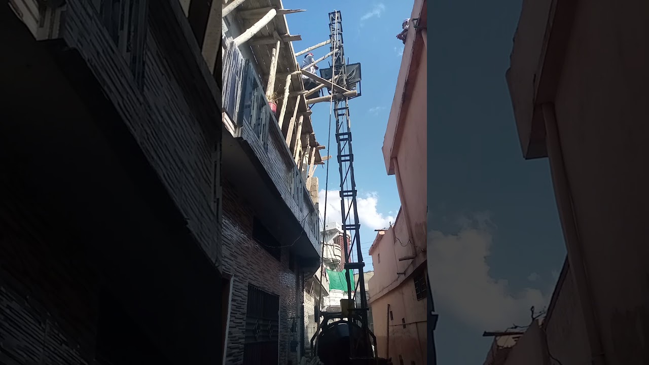 Short video of Lintel crane|Roof Slab concrete lift machine|Construction video