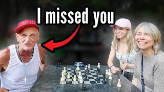 park chess player couldnt believe he was playing a grandmaster