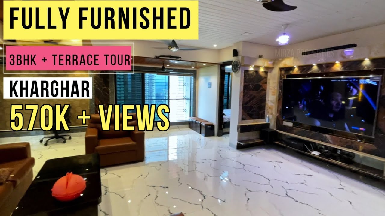 Fully Furnished 3bhk Terrace for Sale at kharghar Navi mumbai | Booking -9967929897 