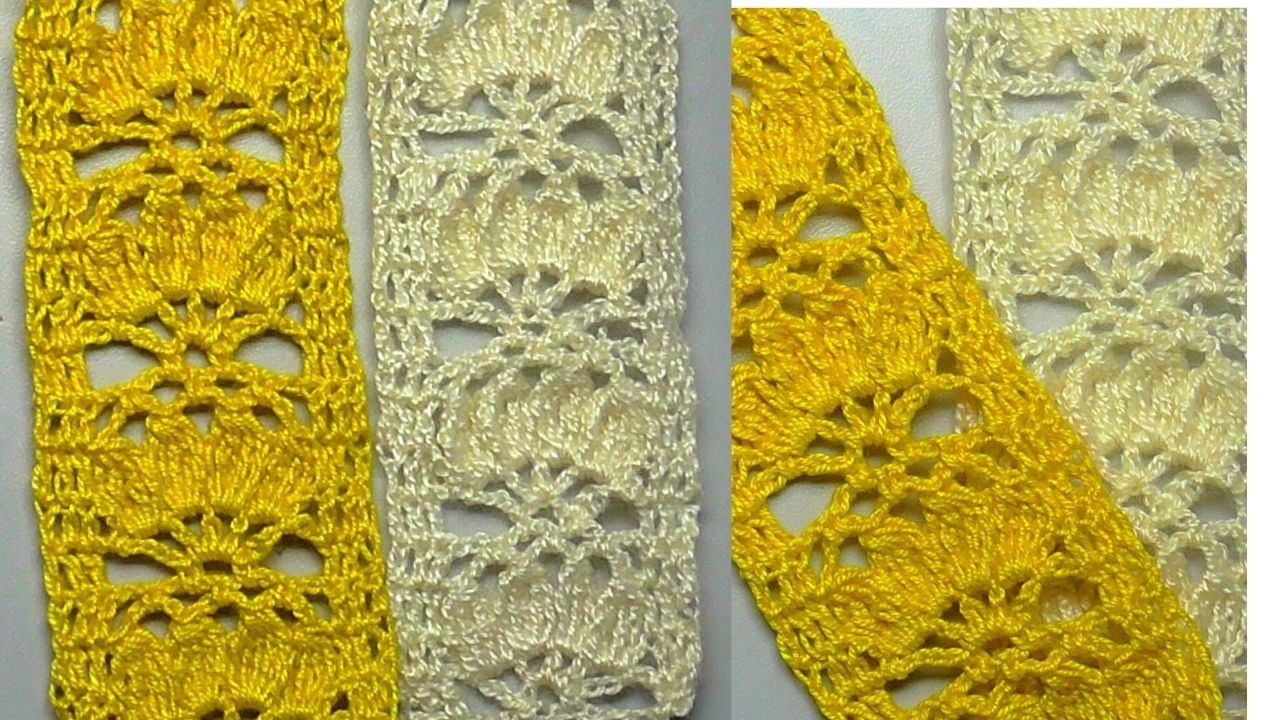 КАЙМА ЛЕНТОЧНОЕ КРУЖЕВО вязание крючком мастер класс Crochet Tape Lace Tutorial