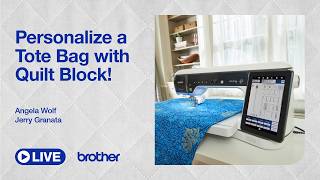 Diy Quilted Tote Bag + Personalized Embroidery | Brother Ev1 | Ep 595