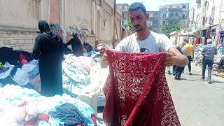 جوله في ارخص سوق الاقمشه بالكيلو  ستائر ملابس تنجيد كلف في اسكندريه 🎯