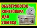 ОБУСТРОЙСТВО КОНТЕЙНЕР ДЛЯ ХОМЯКА / НОВЫЙ ДОМ ДЛЯ ХОМЯЧКА / НОВОСЕЛЬЕ КУКИ / # ХОМЯК