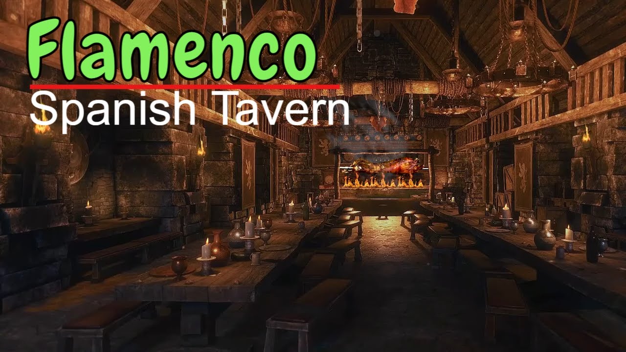 Medieval Spanish Tavern with Flamenco Dans Music