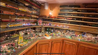 Huge Basement O Gauge Train Display Part 1