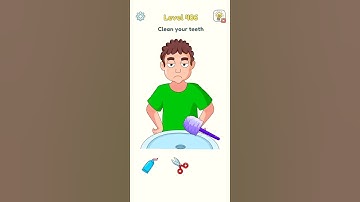 🧠DOP 3 : Draw One Part All Level: 406 Gameplay Solution 🚀🚀 #shorts #youtube