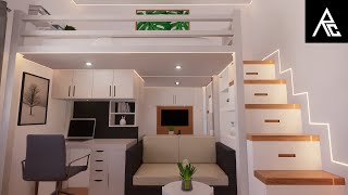 Minimalist Loft Bed Idea for Small Rooms