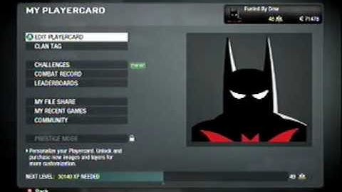 TNA Black Ops Batman Beyond Emblem Tutorial