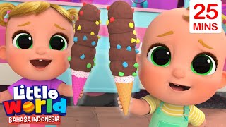 Lezatnya Makan Es Krim | Kartun Anak | Little World Bahasa Indonesia