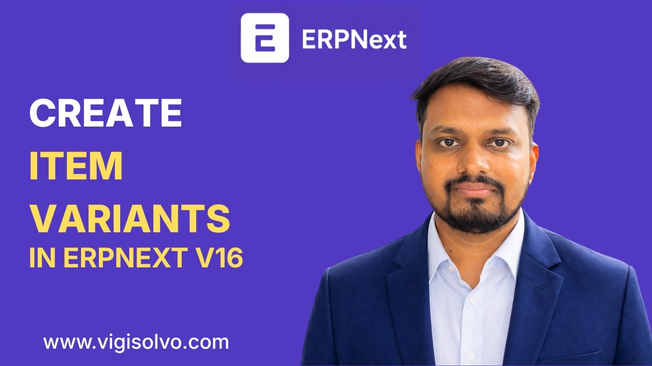 ERPNext V16 create Item and Variants | Full Tutorial - YouTube